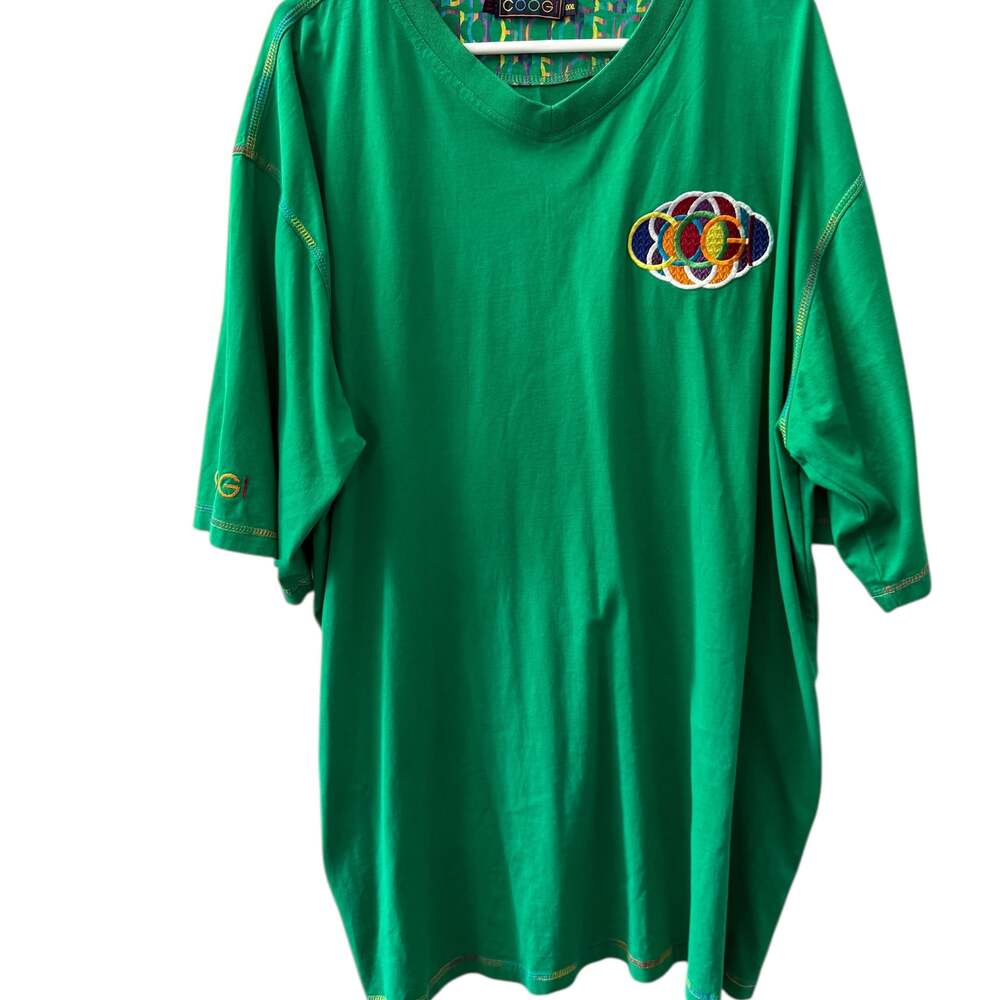 COOGI Men’s Kelly Green Embroidered Short Sleeve Tee Shirt, Size XXXL. - Picture 4 of 14